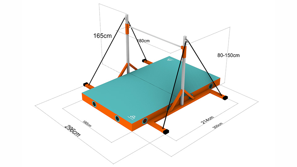 アンカーレス鉄棒コンパクト専用着地マット